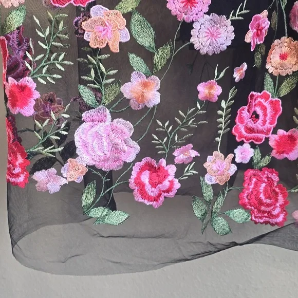 NWT Aratta Dark Rose Embroidered Skirt. Medium - Picture 9 of 14